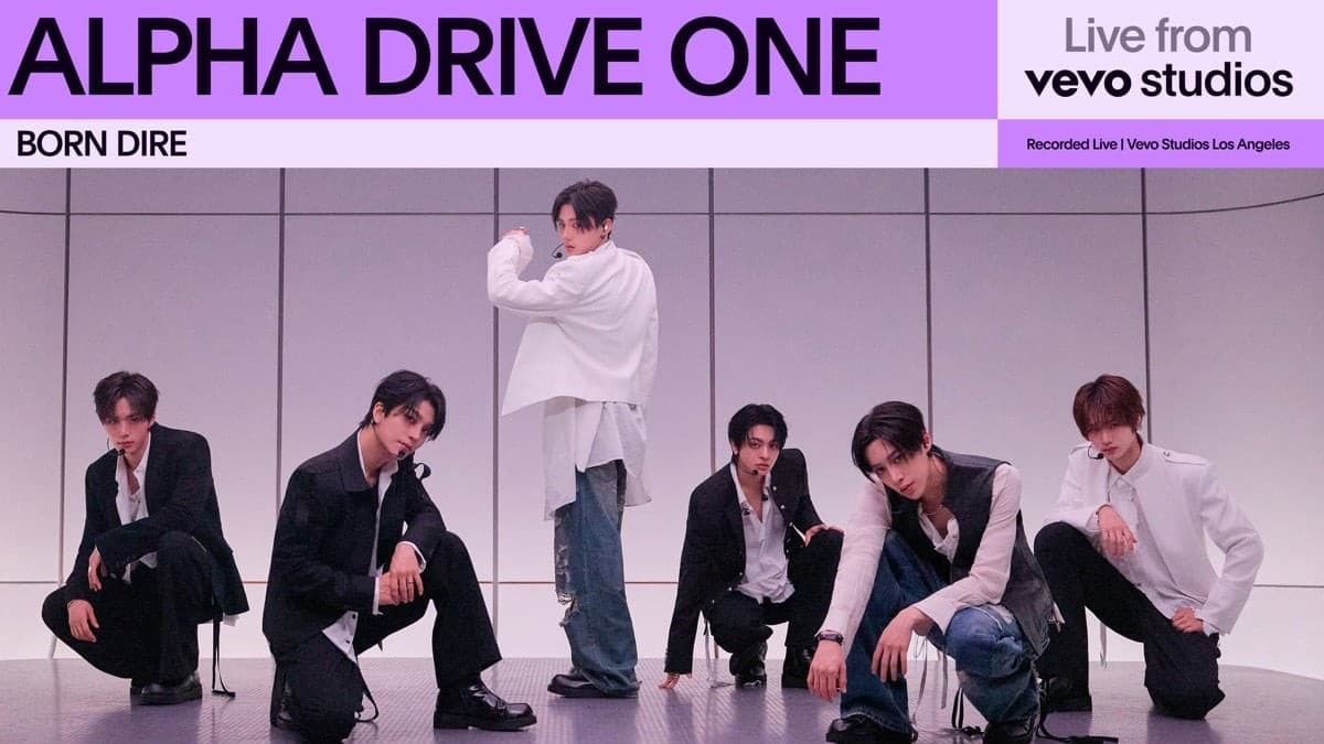 ALPHA DRIVE ONE 於 Vevo Studios 現場獻唱主打歌《BORN DIRE》 展現強勁舞臺魅力