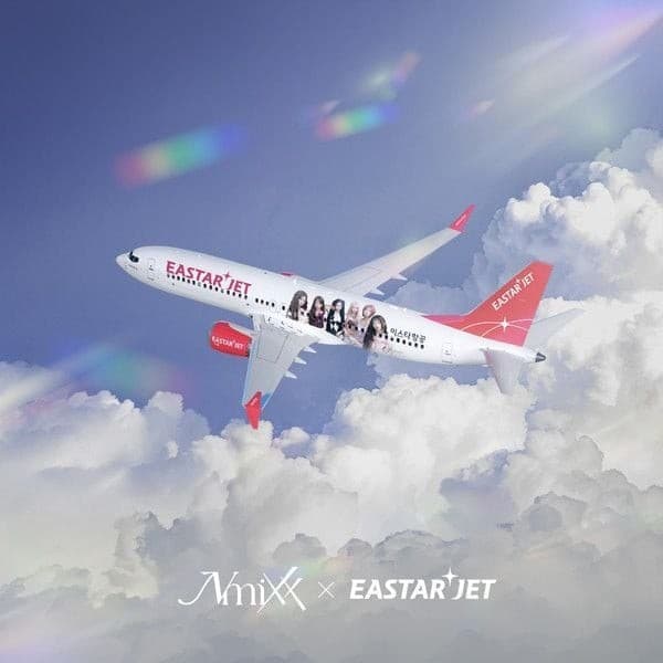 NMIXX 與 Eastar Jet 攜手起飛 推出特別登機證及機身包膜客機